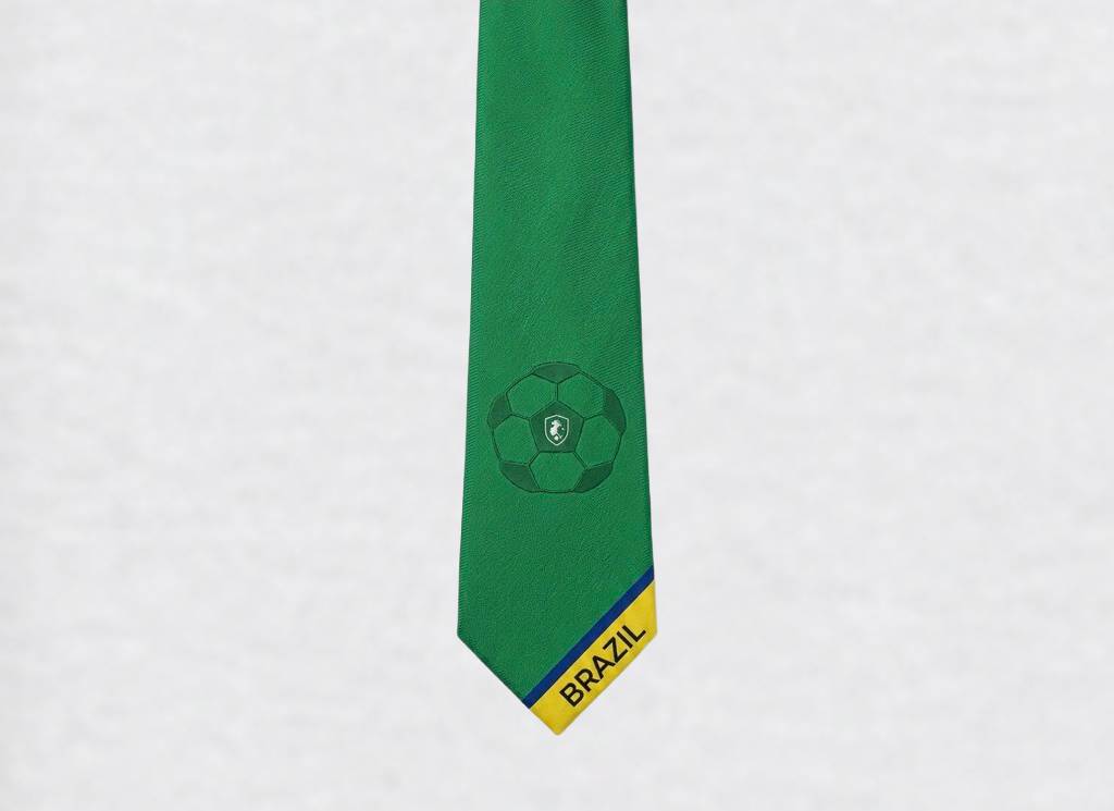 Vivid Malachite BRAZIL Soccer Tie